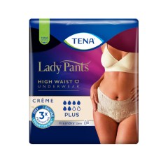 TENA Lady Pants Plus upijajuće gaćice visokog struka bež OMC (1)